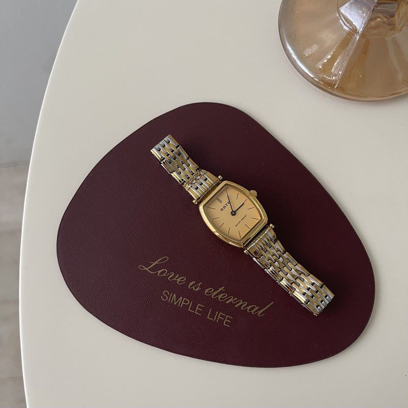 Retro Wine Barrel Steel Watch Women