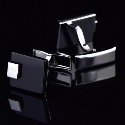 Business Black Agate Cufflinks