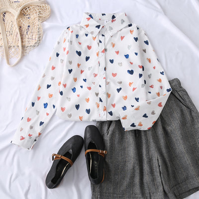 Western Style Shirt Women New Fashion Long Sleeved Loose Top