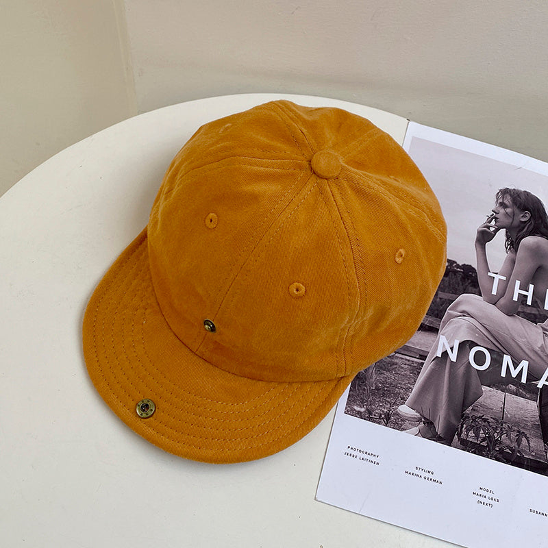 Women's Two Baseball Caps With Solid Color Soft Brim