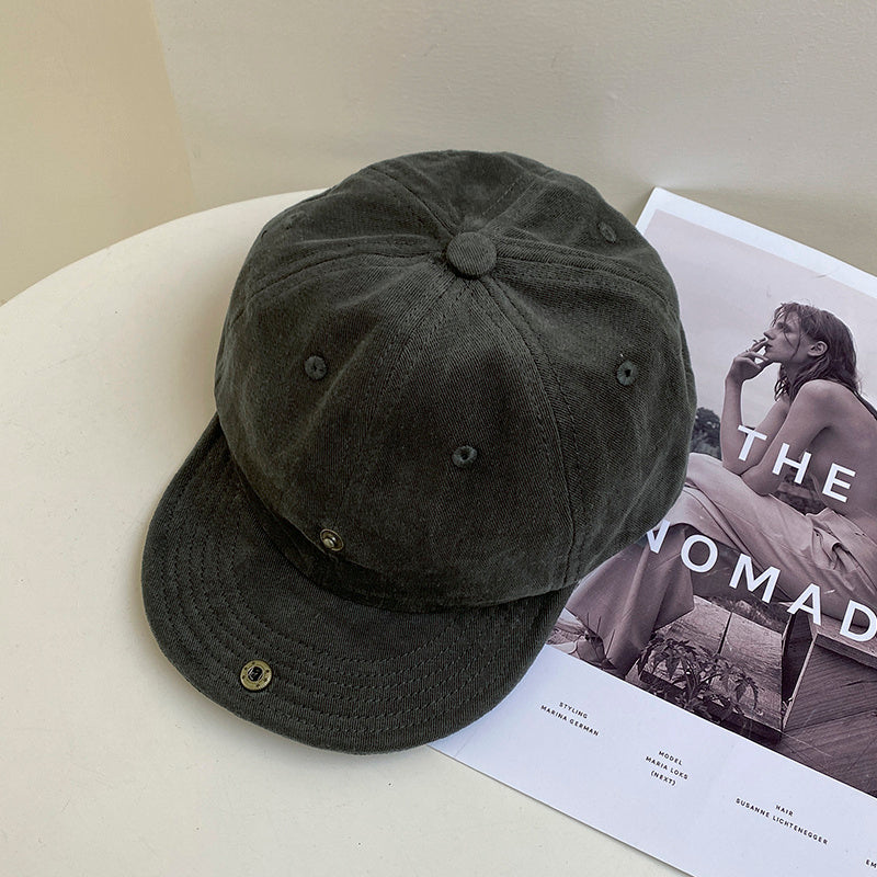 Women's Two Baseball Caps With Solid Color Soft Brim