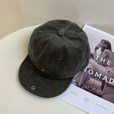 Women's Two Baseball Caps With Solid Color Soft Brim