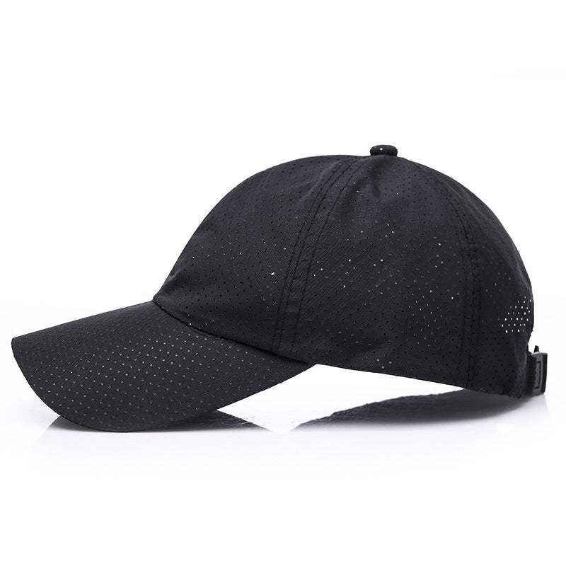 Summer Men's And Women's Fashion Korean Baseball Caps New Casual Sunscreen Sunshade Board Punching And Breathable Caps