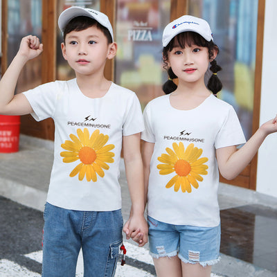 Cartoon Modal Kids Print Short Sleeve