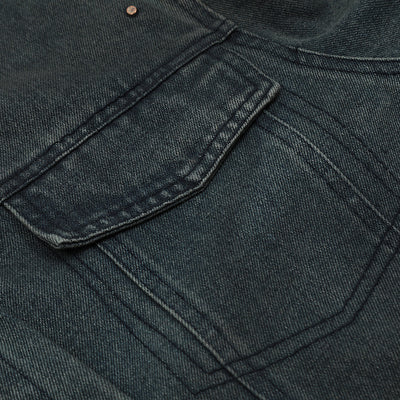 Punk Distressed Denim Jacket Coat Men