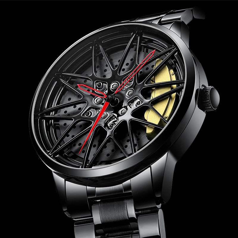 Men's Electronic Wheel Watch Hollow Three-dimensional