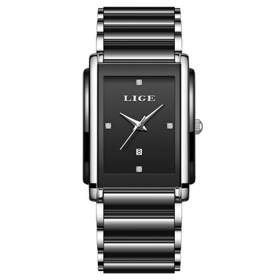 Fashion Ceramic Stainless Steel Couple Watches Quartz Watch