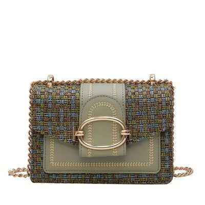PU Crossbody Bag, Small Fragrance Style, Women's Shoulder Bag, Sense Of Luxury, Emotional Chain Small Bag