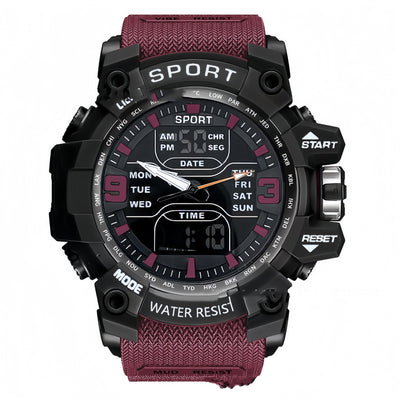 Stylish Black Technology Sports Luminous Boys Electronic Watch