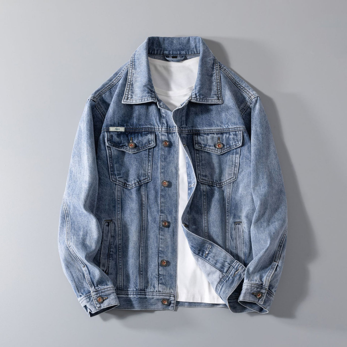 Heavy Industry Retro Denim Jacket Men