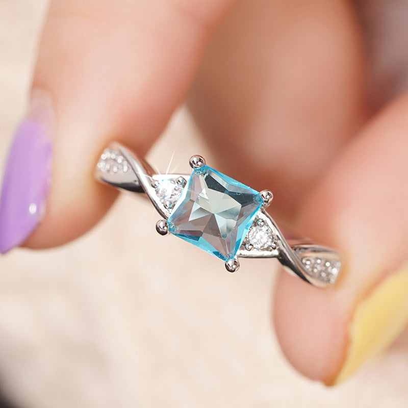 Micro Inlaid Zircon Elegant Ring