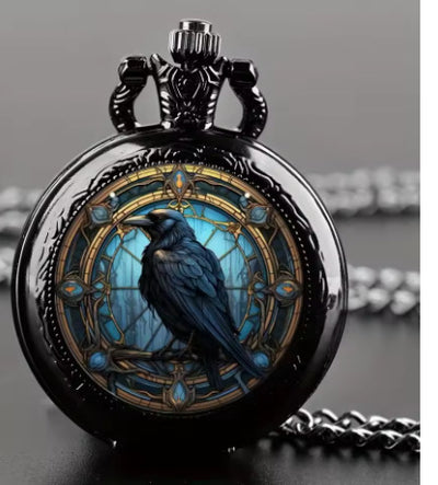 Color Pattern Medium Pocket Watch For Men And Women