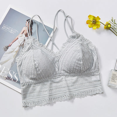 Japanese Seamless Lace Sexy Gathered Beautiful Back Underwear