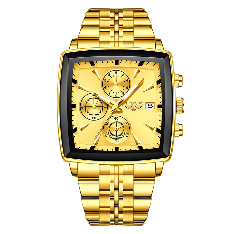 Business Personality Large Dial Square Watch Men