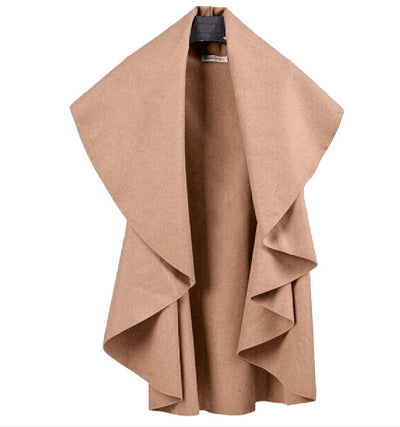 Women's High-grade Woolen Coat Cape Vest For Women