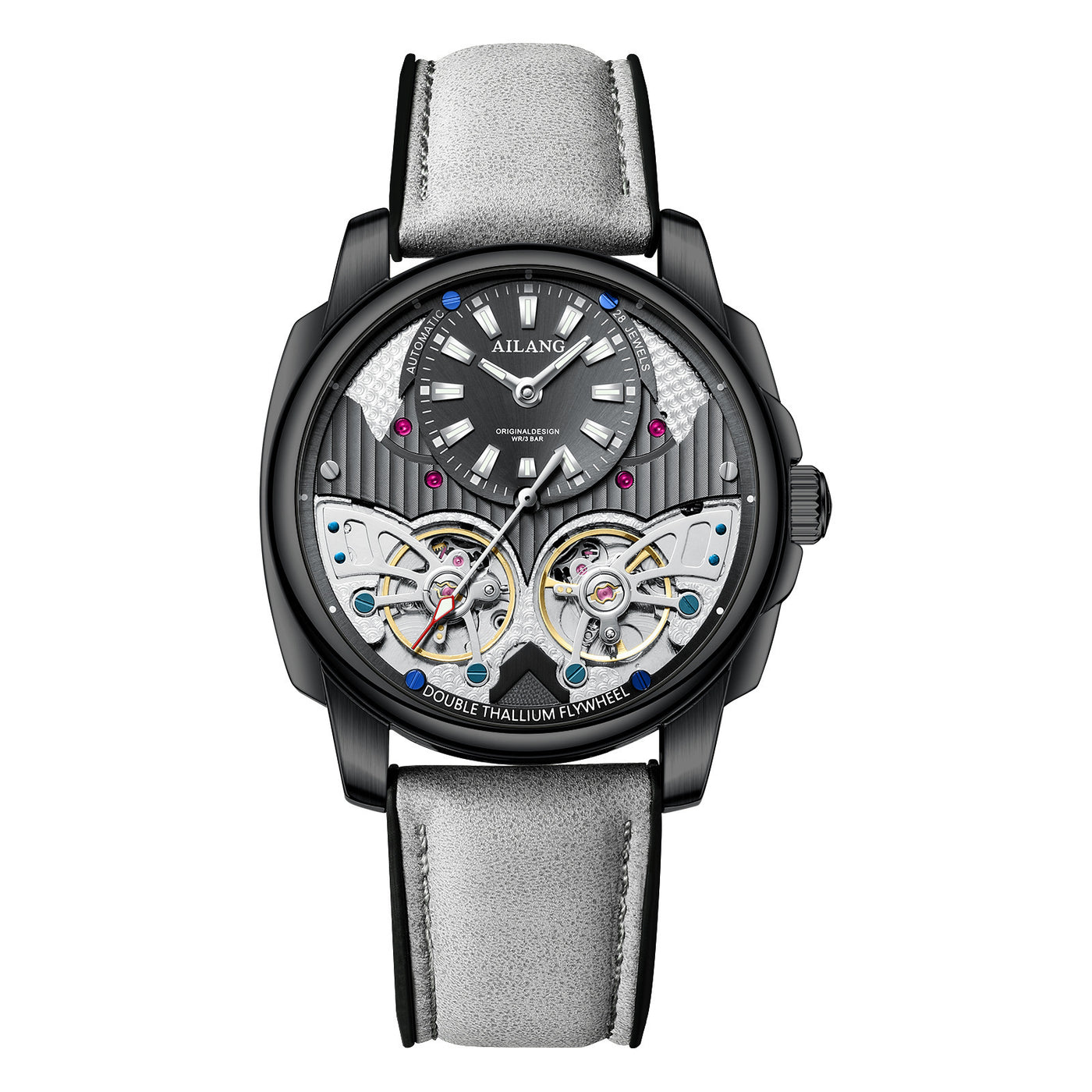 Automatic Mechanical Double Tourbillon Men's Watch