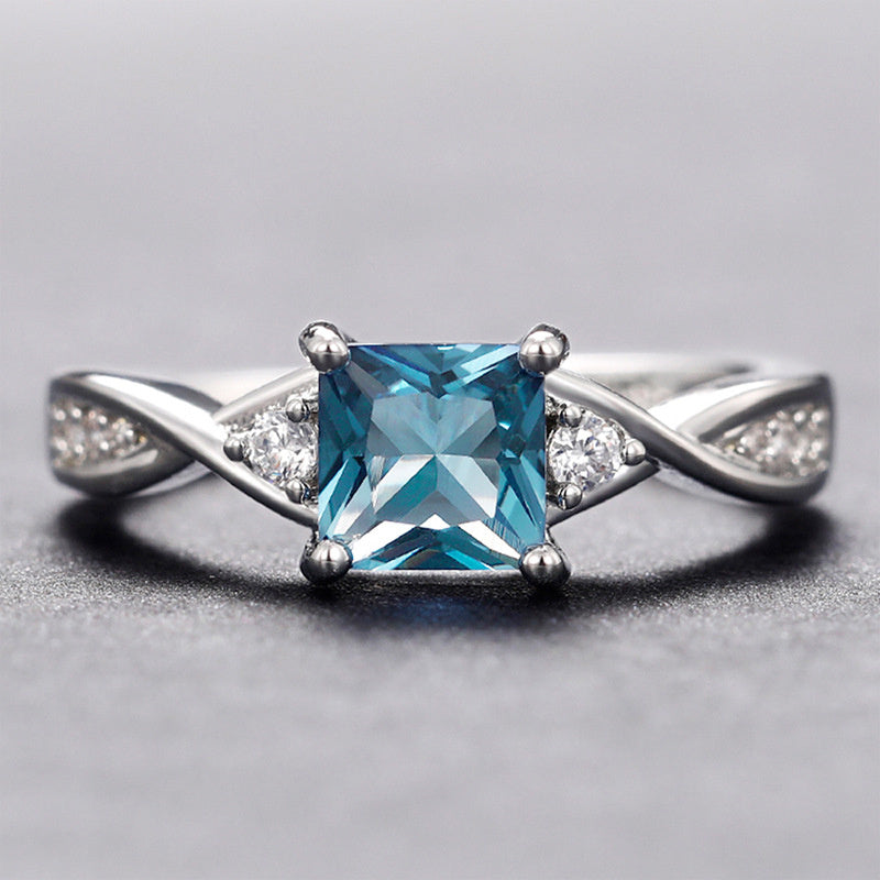 Micro Inlaid Zircon Elegant Ring
