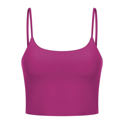 Yoga Jacket Women's Sports Underwear With Chest Pad Thin Belt Beauty Back