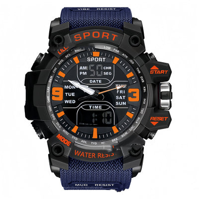 Stylish Black Technology Sports Luminous Boys Electronic Watch