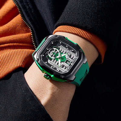 Three-dimensional Hollow Quartz Transparent Bottom Men