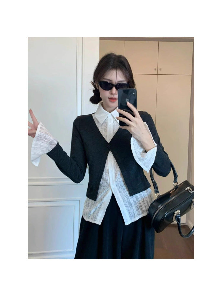 Sweet Hot Girl Design Sense Bandage Dress Unique Top Fashion