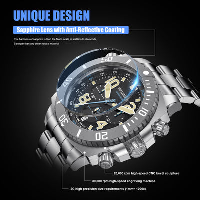 Business Men's Mechanical Watch Luminous Waterproof Advanced Sense