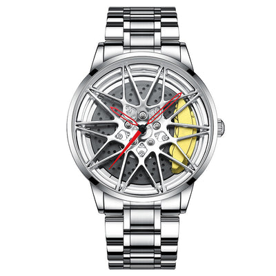 Men's Electronic Wheel Watch Hollow Three-dimensional
