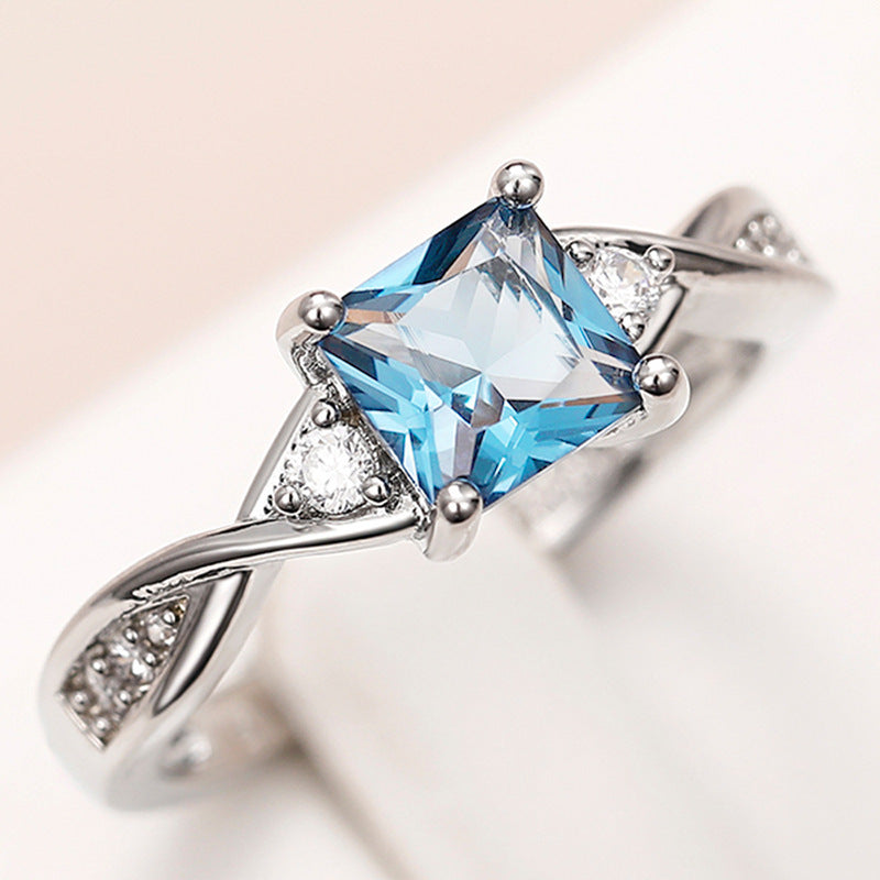 Micro Inlaid Zircon Elegant Ring