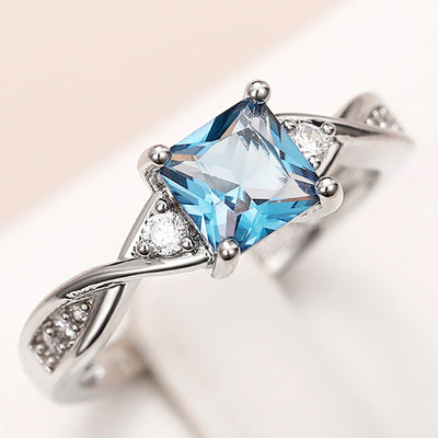 Micro Inlaid Zircon Elegant Ring