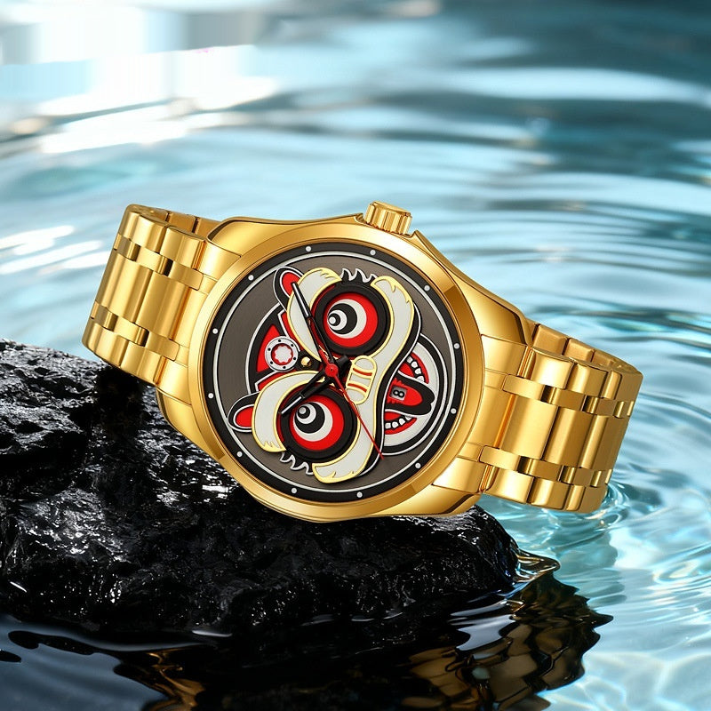 Personalized Creative Lion Head Luminous Watch Men