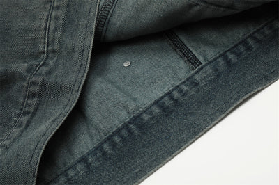 Punk Distressed Denim Jacket Coat Men