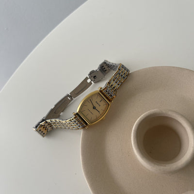 Retro Wine Barrel Steel Watch Women