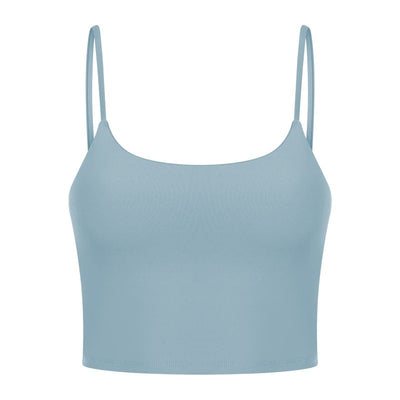 Yoga Jacket Women's Sports Underwear With Chest Pad Thin Belt Beauty Back