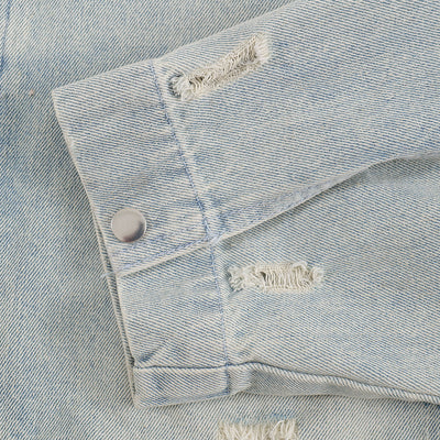 Punk Worn Out Denim Clothes Jacket Men
