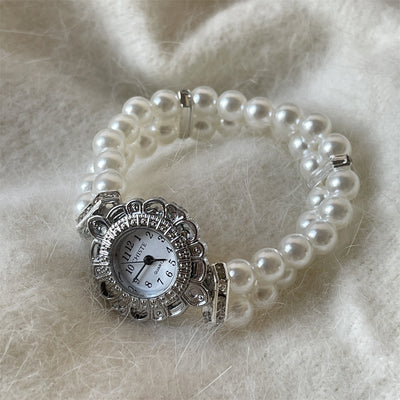 Fashion Women's Pearl Bracelet Watch