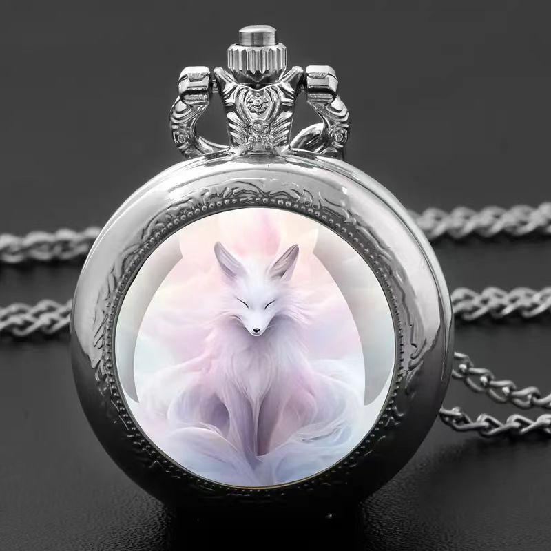 Color Pattern Medium Pocket Watch For Men And Women