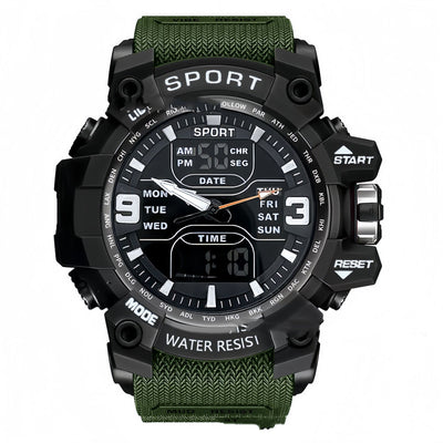Stylish Black Technology Sports Luminous Boys Electronic Watch