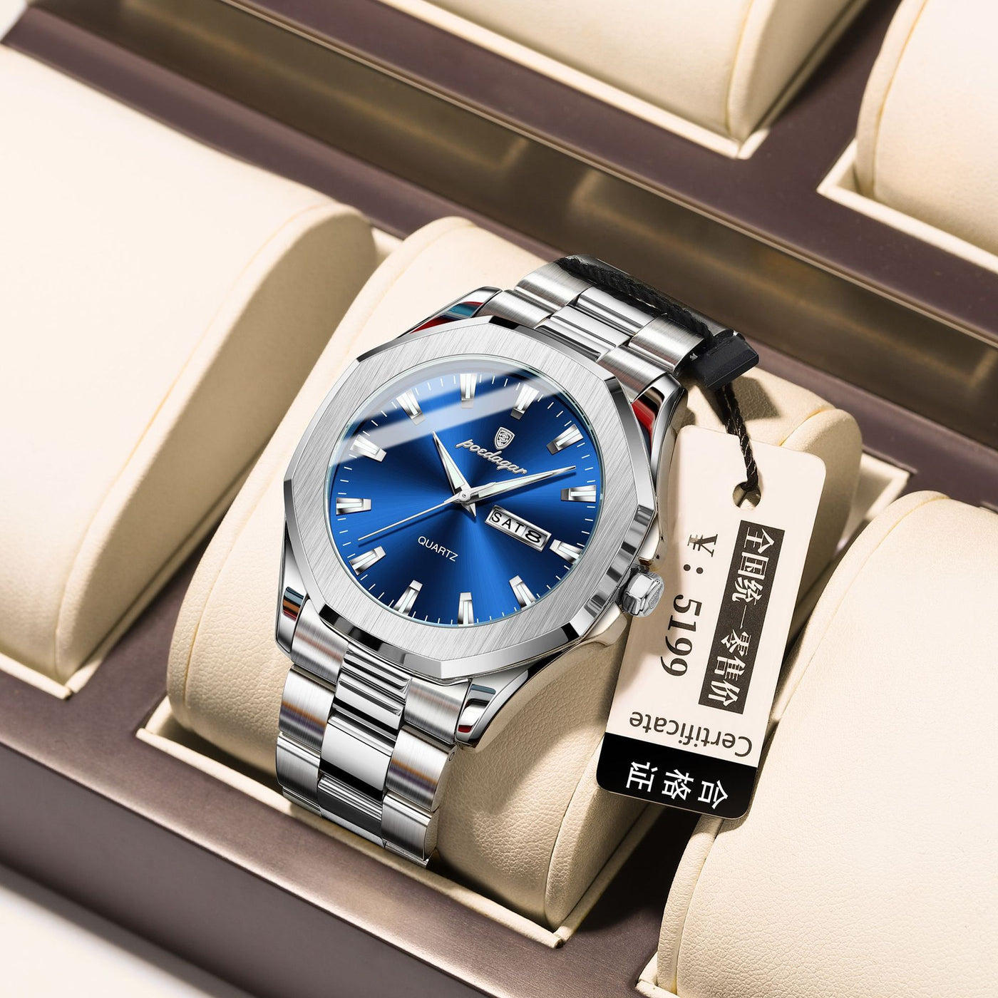 Men's Steel Strap Quartz Watch