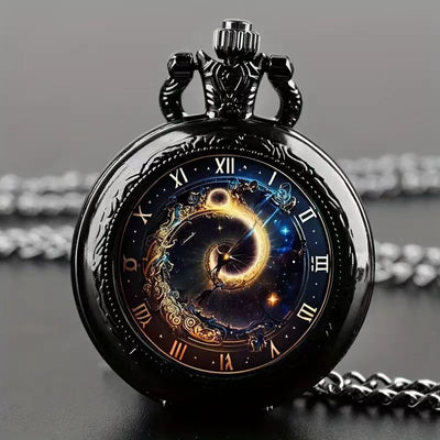 Color Pattern Medium Pocket Watch For Men And Women