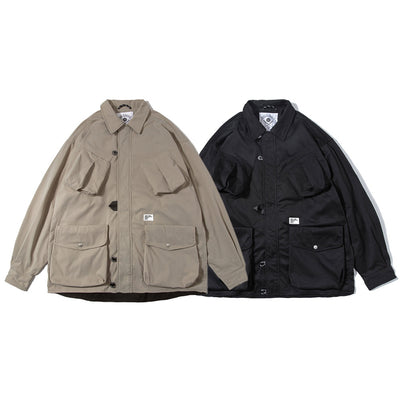 Multi-pocket Retro Work Jacket Men