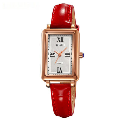 Rectangular Retro Waterproof Leisure Women's Quartz Watch