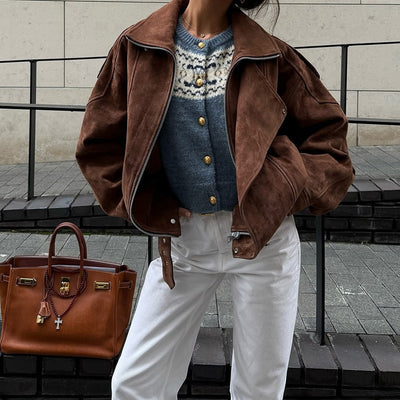 Short Loose Jacket Coat Women