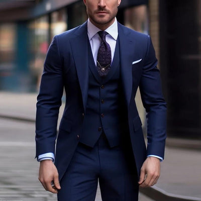 Men's High Sense Temperament Banquet Business Slim Fit Fashion Men's Suit