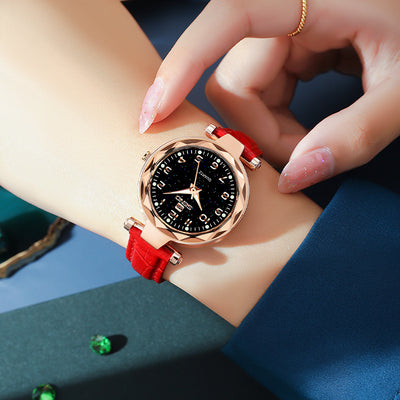 Women's Starry Sky Waterproof Belt Quartz Watch