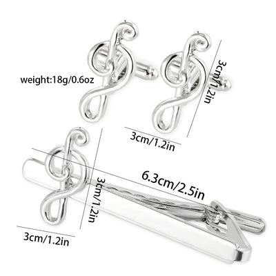 Fashion Copper Clip Men's Note Tie Clip
