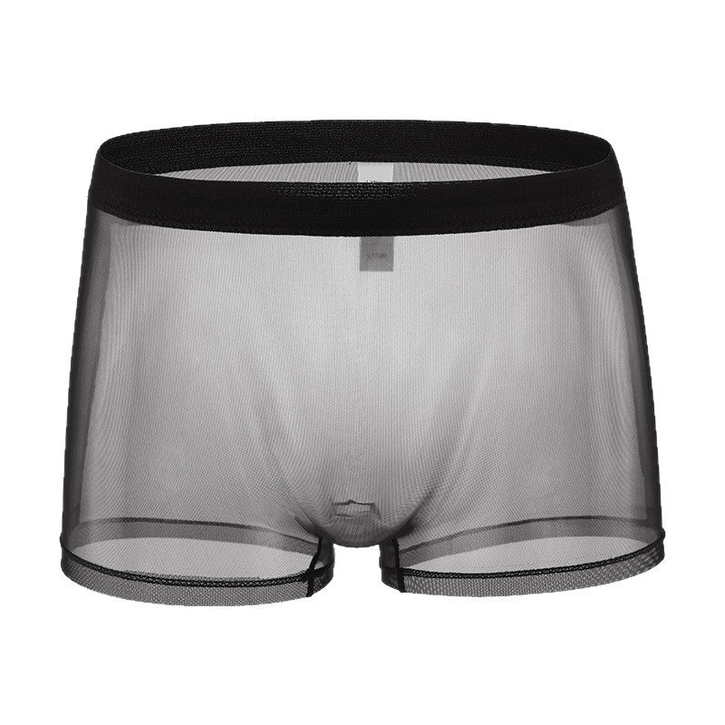 Daily Disposable See-through Nude Feel Lightweight Breathable Elastic Low Waist Boxer Briefs