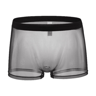 Daily Disposable See-through Nude Feel Lightweight Breathable Elastic Low Waist Boxer Briefs