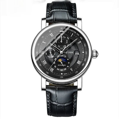 Men's Thin Calendar Large Dial Mechanical Watch