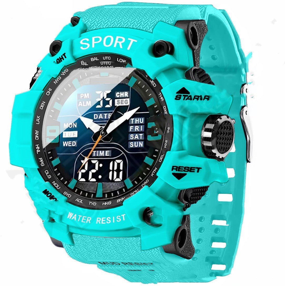 Stylish Black Technology Sports Luminous Boys Electronic Watch