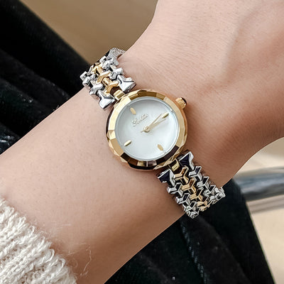 Middle Ancient Dial Diamond Women's Quartz Watch